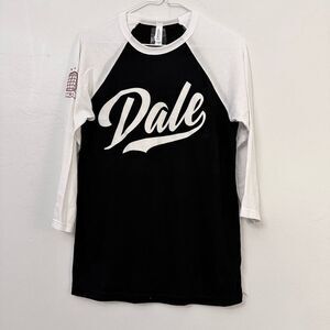 Pitbull Women’s DALE 305 T-Shirt Raglan Sleeve Three 05 Jersey Black & White Sma